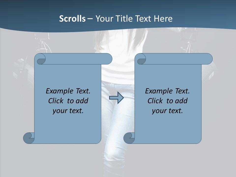 Females Photo Lie PowerPoint Template