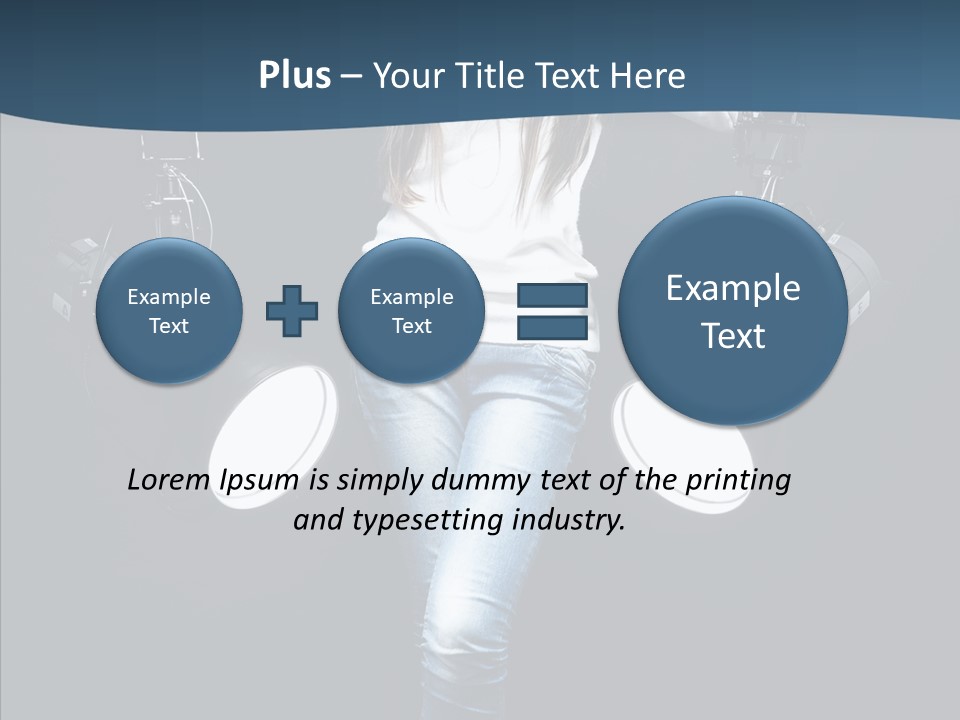 Females Photo Lie PowerPoint Template