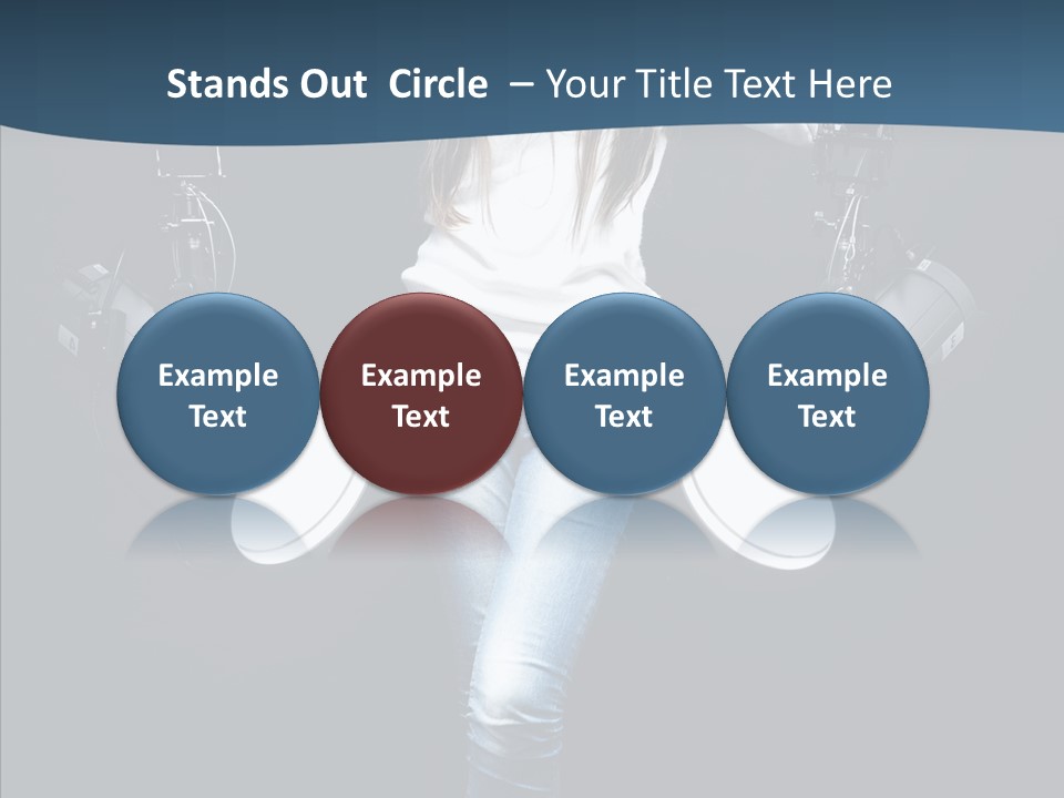 Females Photo Lie PowerPoint Template