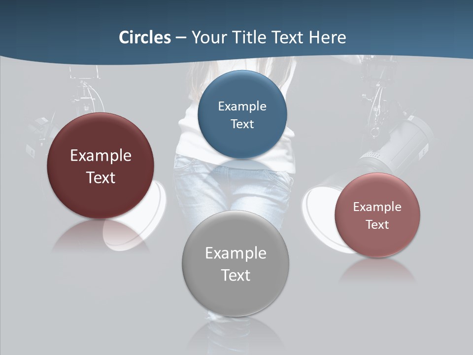 Females Photo Lie PowerPoint Template