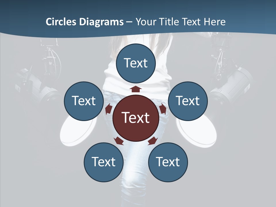 Females Photo Lie PowerPoint Template