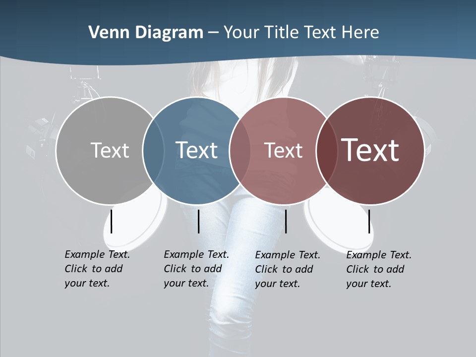 Females Photo Lie PowerPoint Template