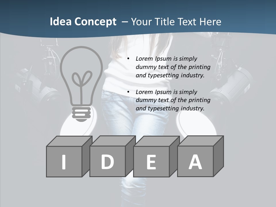 Females Photo Lie PowerPoint Template