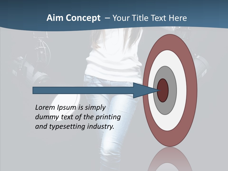 Females Photo Lie PowerPoint Template