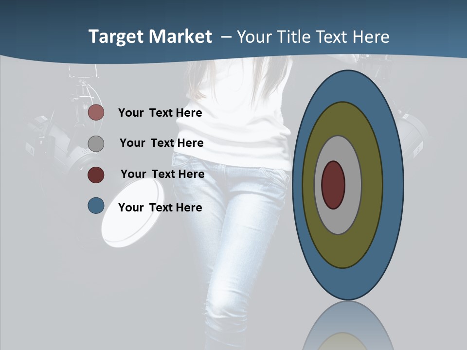 Females Photo Lie PowerPoint Template