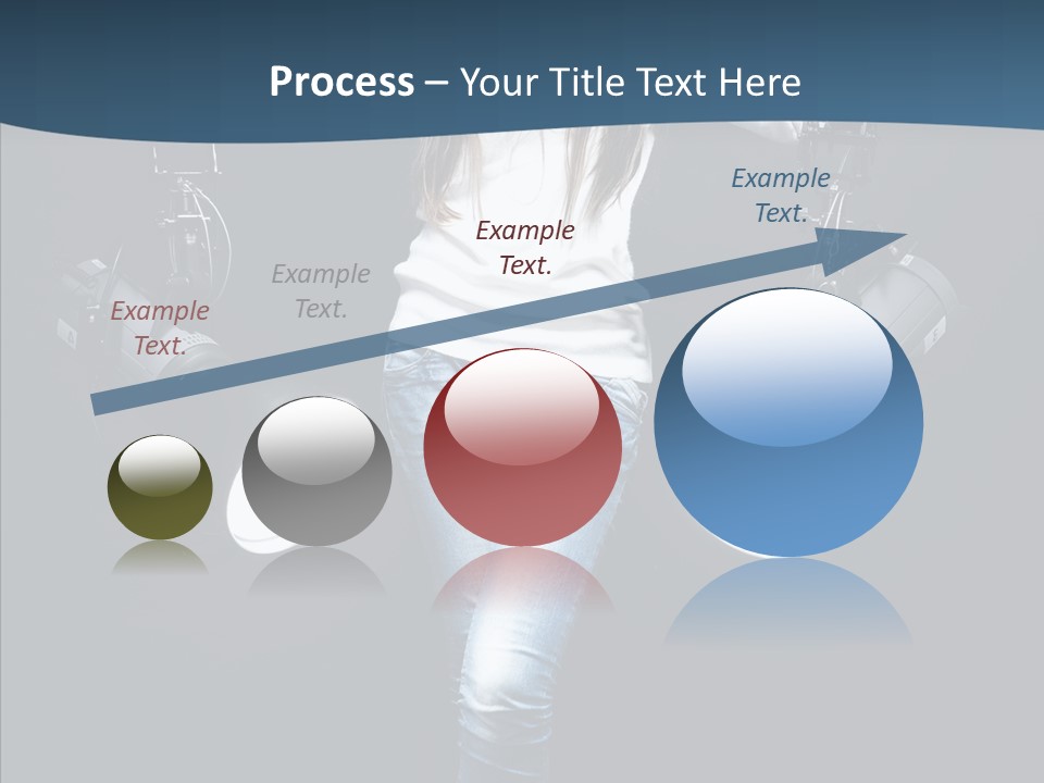 Females Photo Lie PowerPoint Template