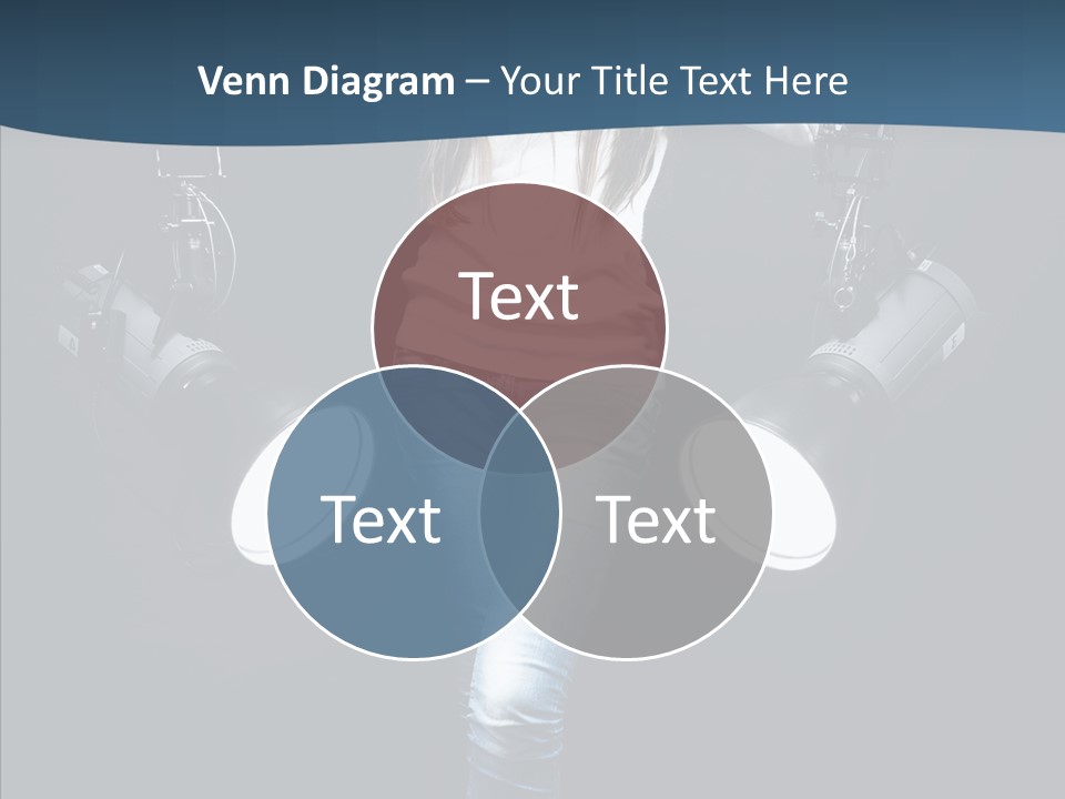 Females Photo Lie PowerPoint Template