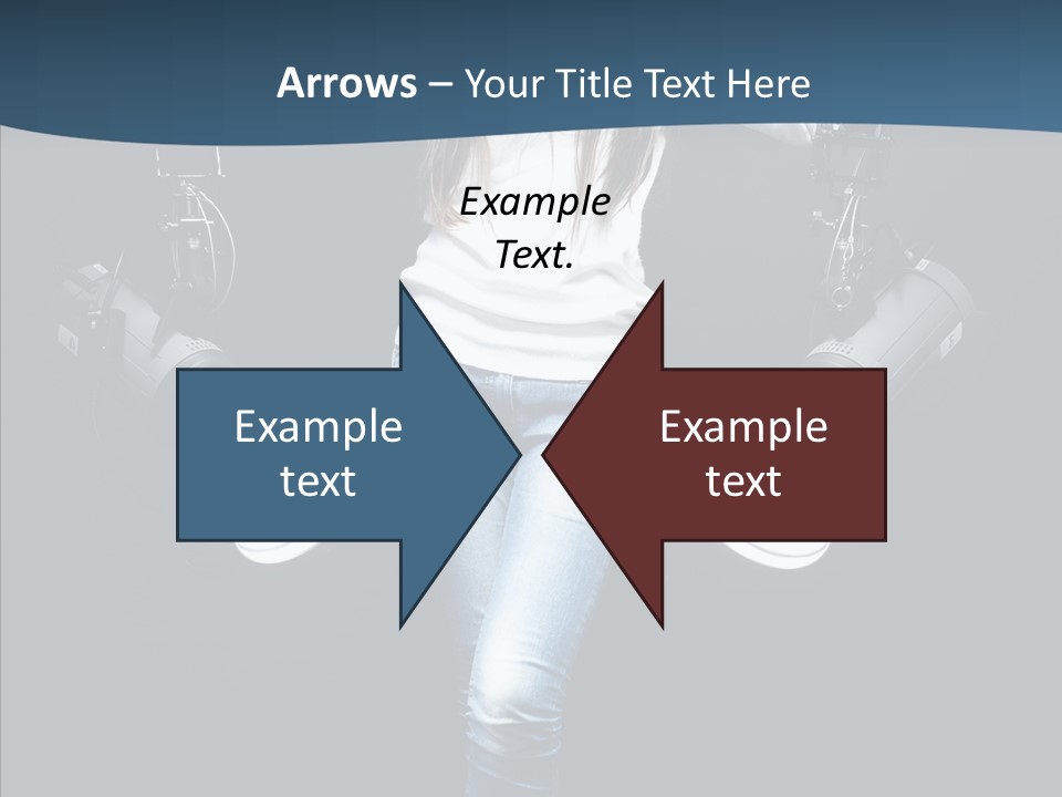 Females Photo Lie PowerPoint Template