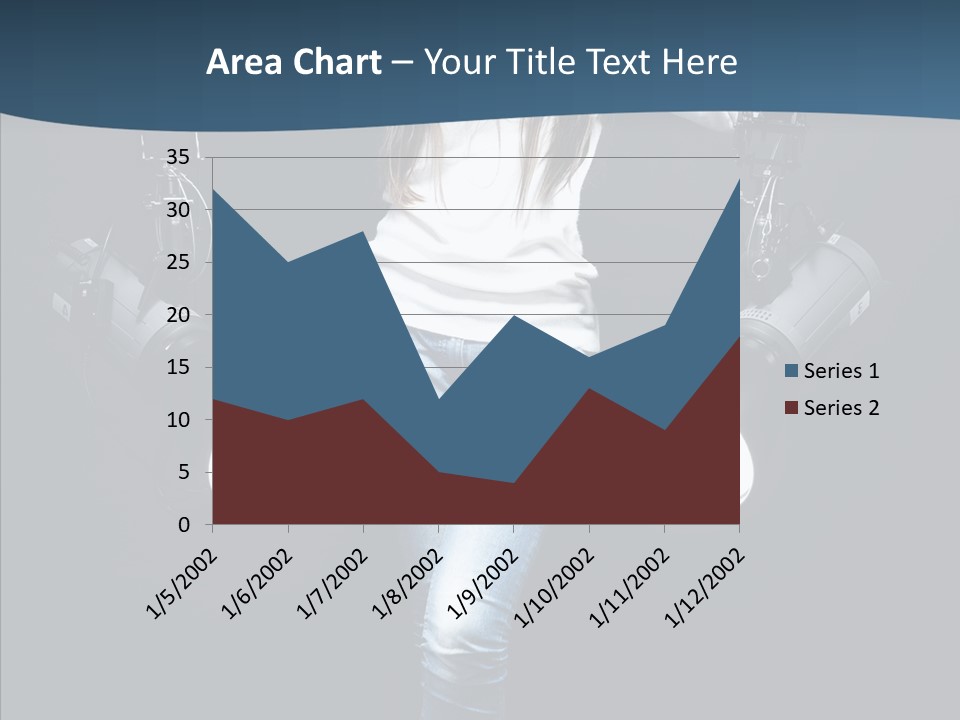 Females Photo Lie PowerPoint Template