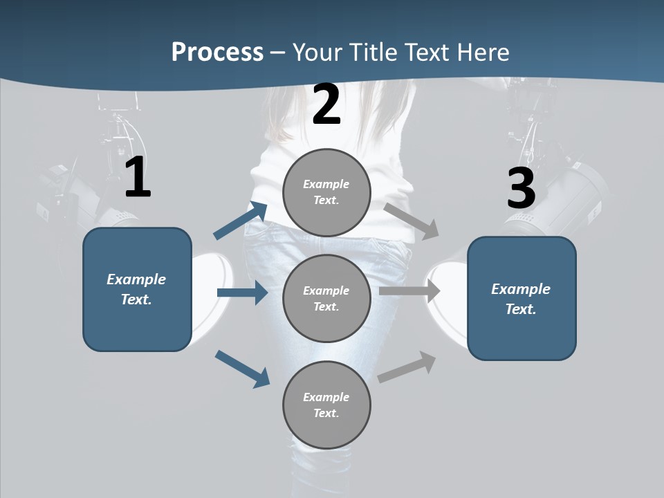 Females Photo Lie PowerPoint Template
