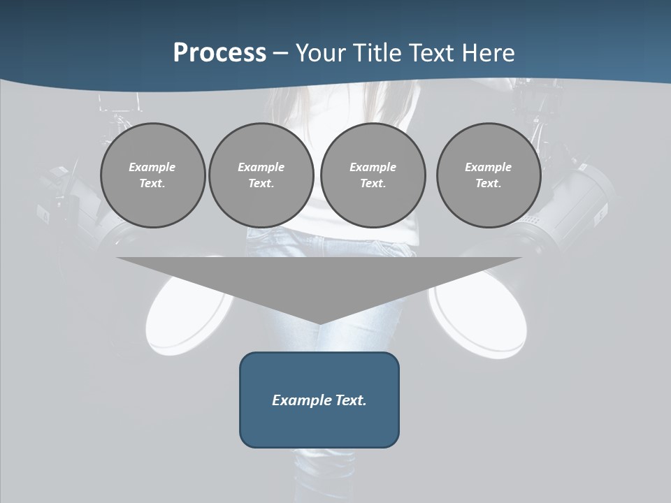 Females Photo Lie PowerPoint Template