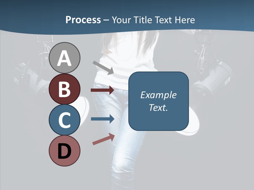 Females Photo Lie PowerPoint Template