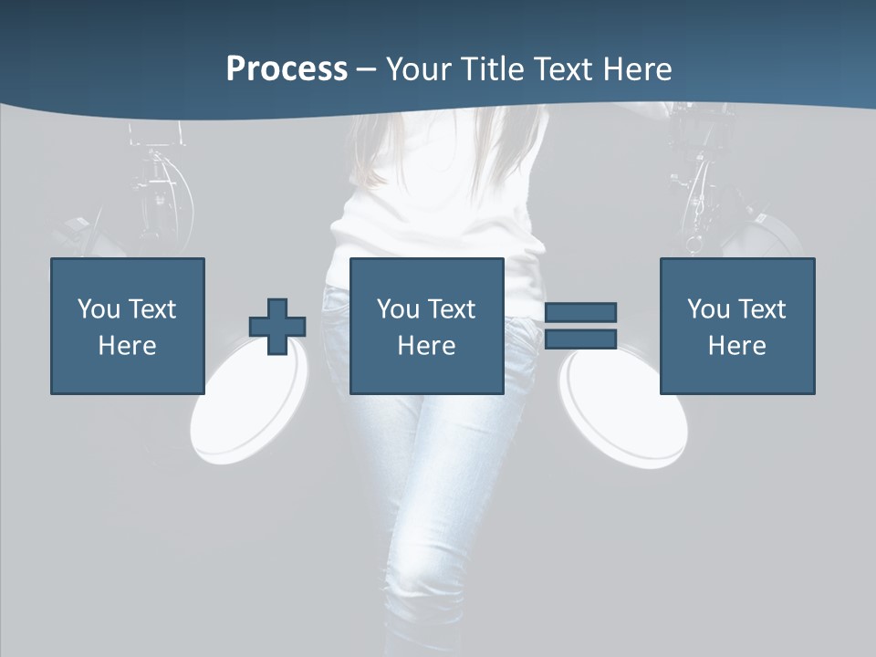 Females Photo Lie PowerPoint Template