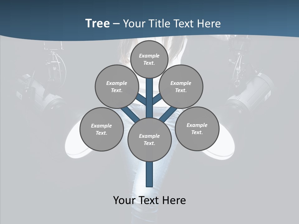 Females Photo Lie PowerPoint Template