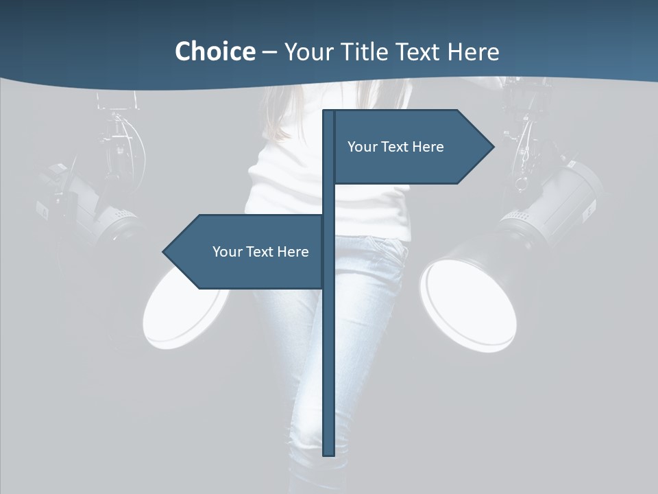 Females Photo Lie PowerPoint Template