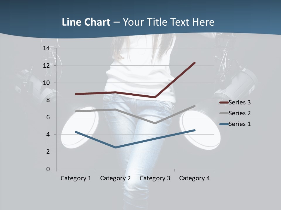 Females Photo Lie PowerPoint Template