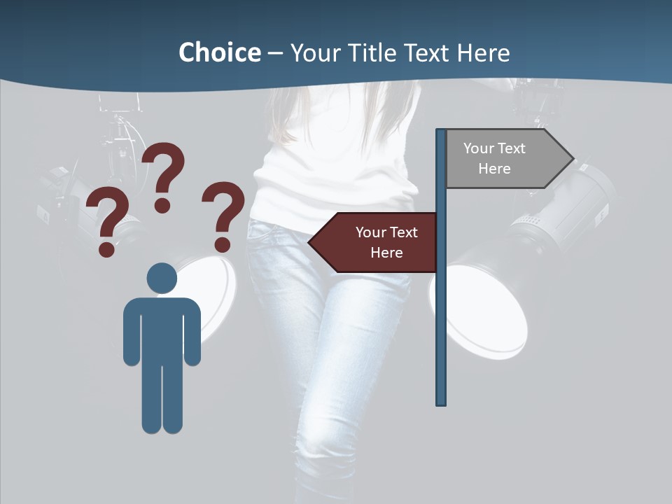 Females Photo Lie PowerPoint Template