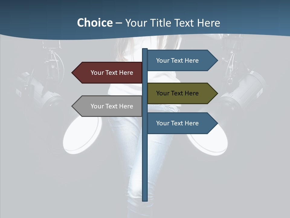 Females Photo Lie PowerPoint Template