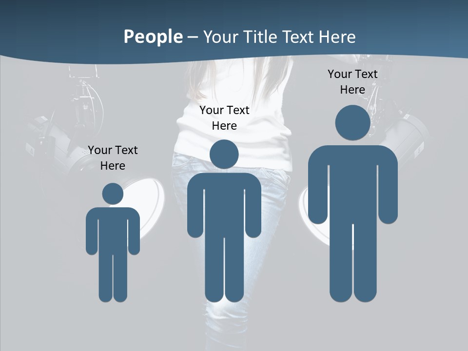 Females Photo Lie PowerPoint Template