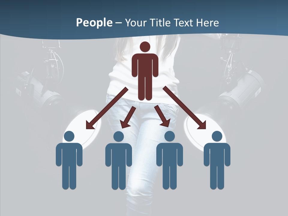 Females Photo Lie PowerPoint Template