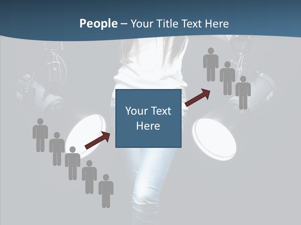 Females Photo Lie PowerPoint Template