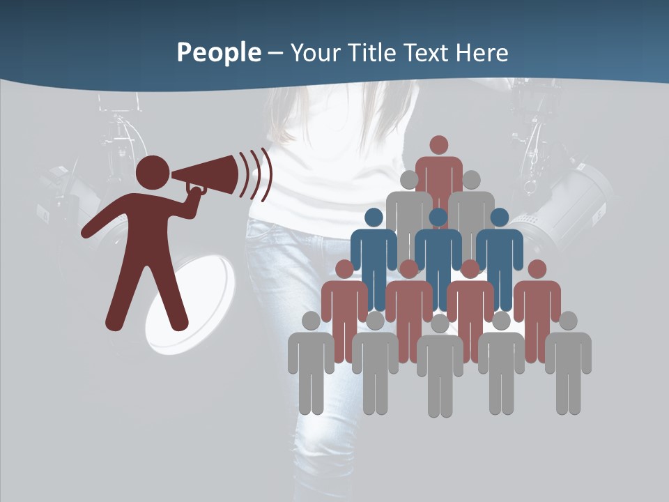 Females Photo Lie PowerPoint Template