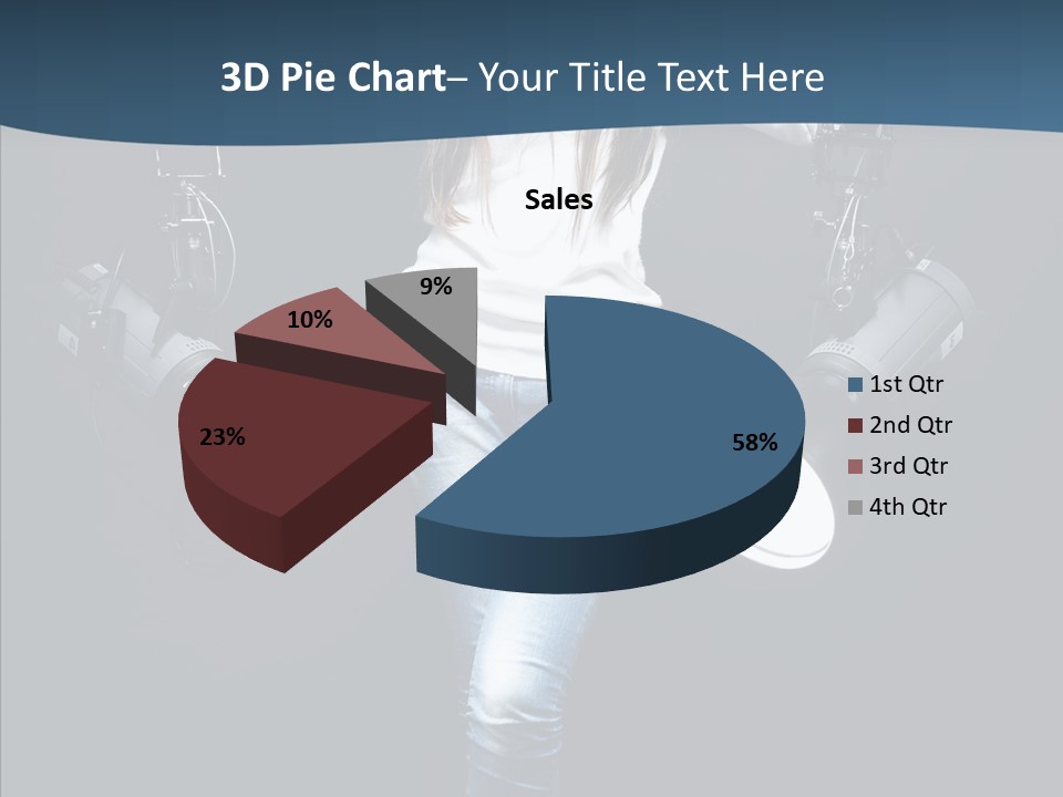 Females Photo Lie PowerPoint Template