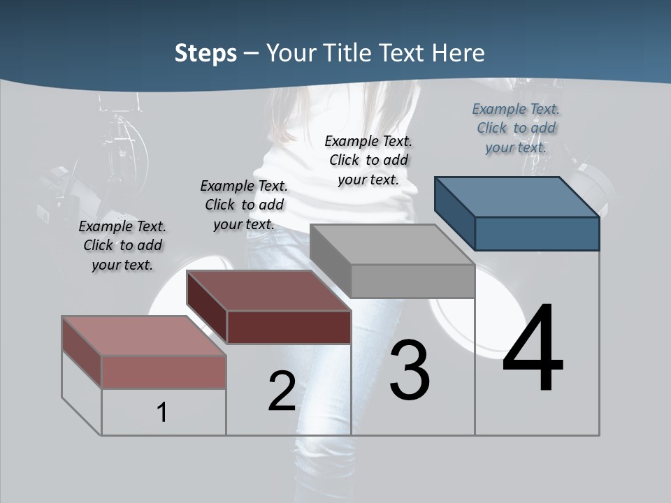 Females Photo Lie PowerPoint Template