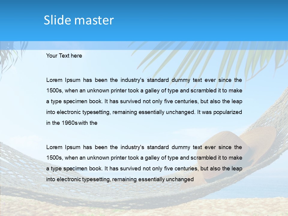Sea Azure Hummock PowerPoint Template