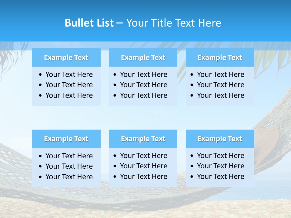 Sea Azure Hummock PowerPoint Template