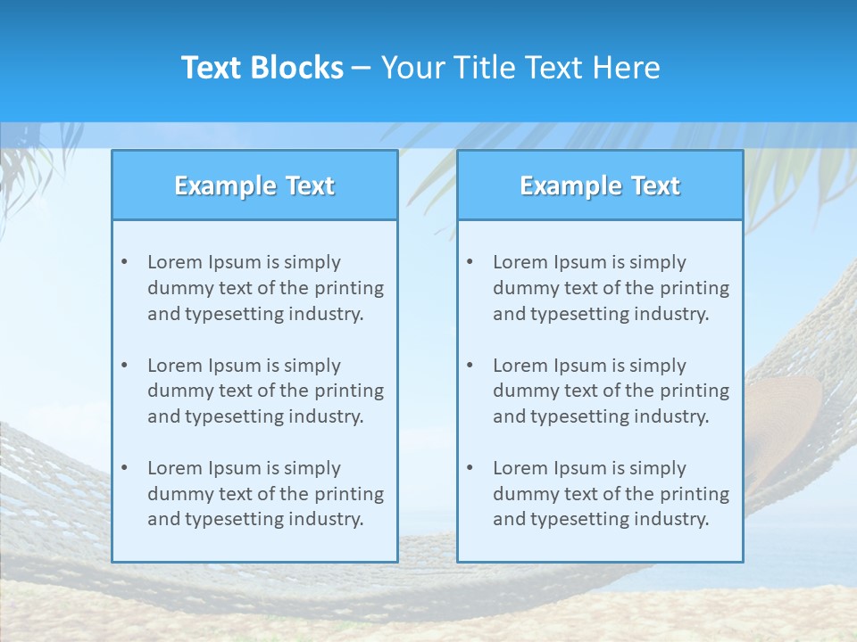 Sea Azure Hummock PowerPoint Template