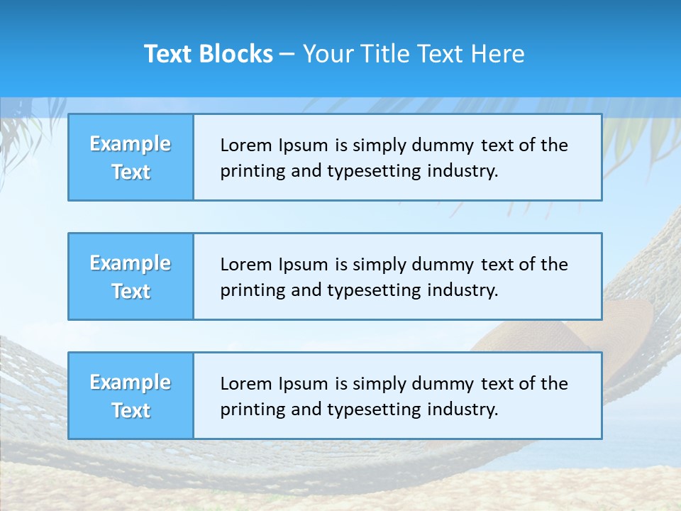 Sea Azure Hummock PowerPoint Template