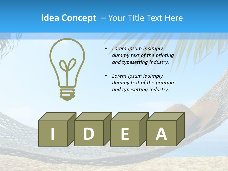 Sea Azure Hummock PowerPoint Template