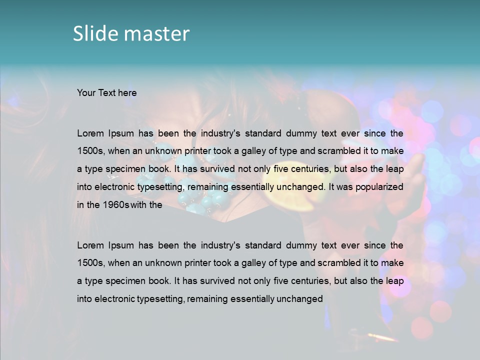 Gorgeous Lady Luxury PowerPoint Template