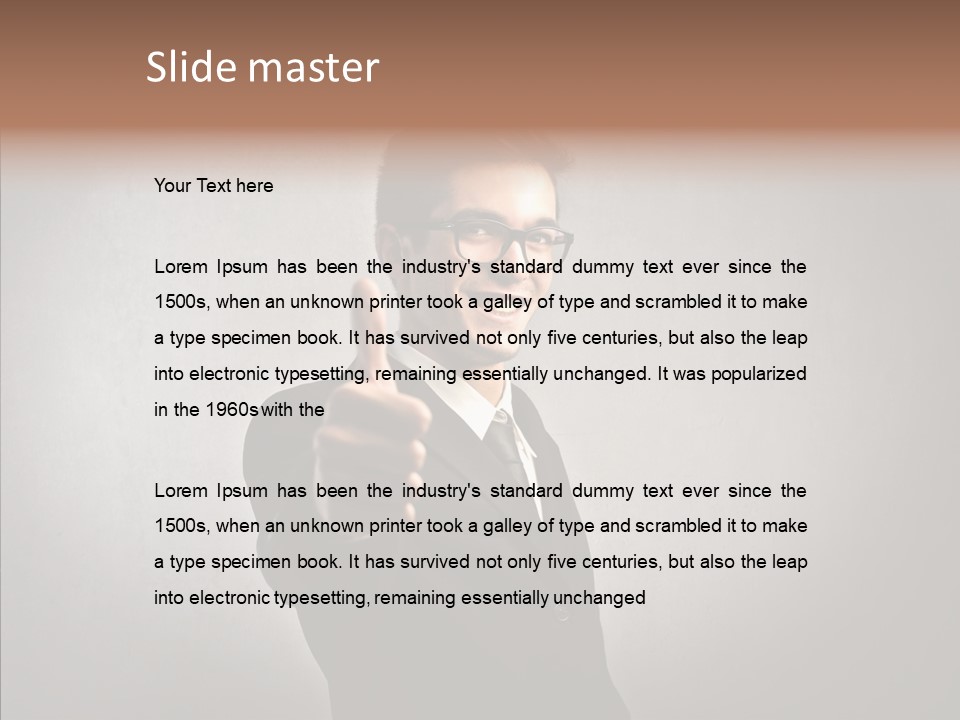 Business Businessman People PowerPoint Template