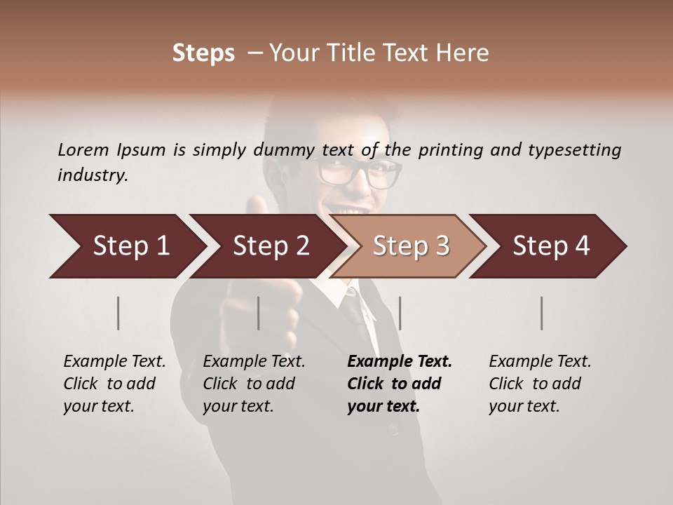 Business Businessman People PowerPoint Template