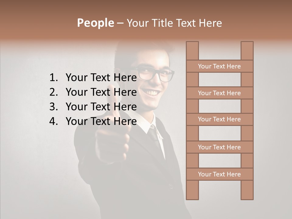 Business Businessman People PowerPoint Template