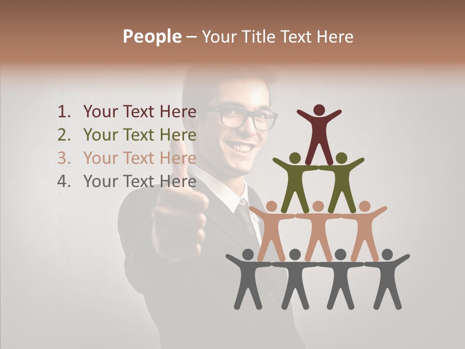 Business Businessman People PowerPoint Template