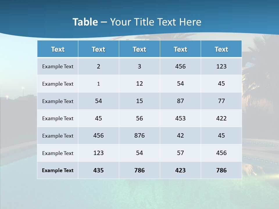 Sun Garden Water PowerPoint Template