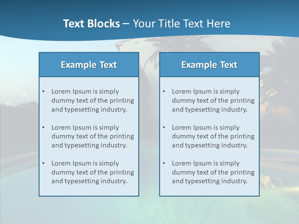 Sun Garden Water PowerPoint Template