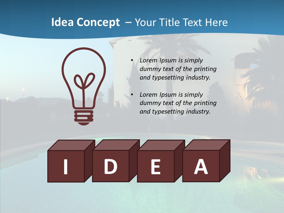 Sun Garden Water PowerPoint Template