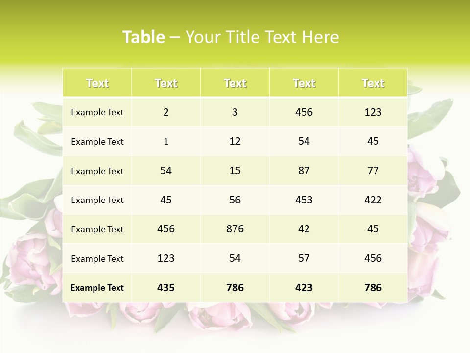 Bloom Isolated Blossom PowerPoint Template