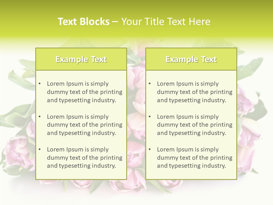 Bloom Isolated Blossom PowerPoint Template