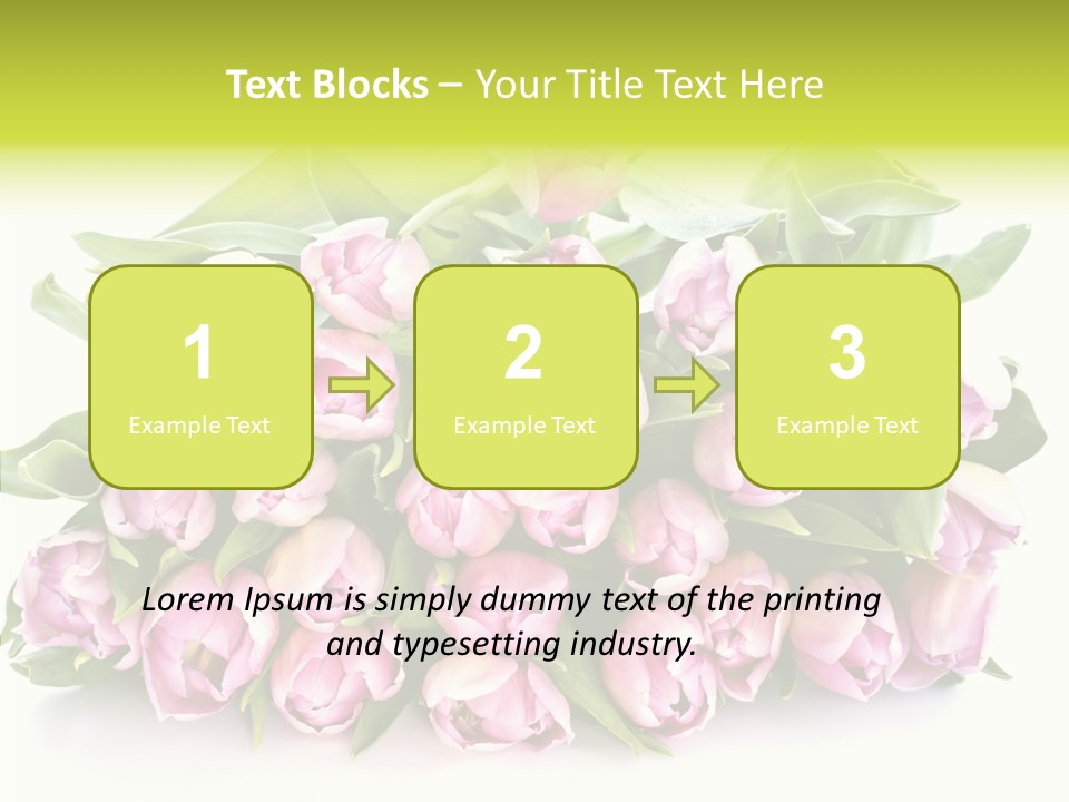 Bloom Isolated Blossom PowerPoint Template