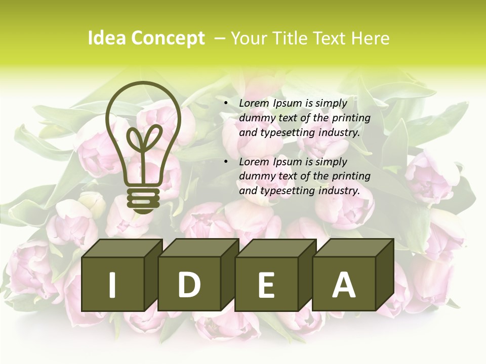 Bloom Isolated Blossom PowerPoint Template
