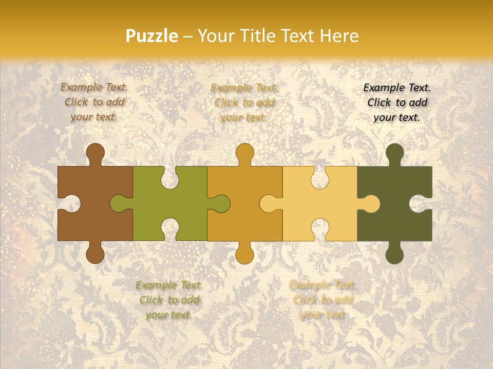 Wallpaper Ornament Texture PowerPoint Template