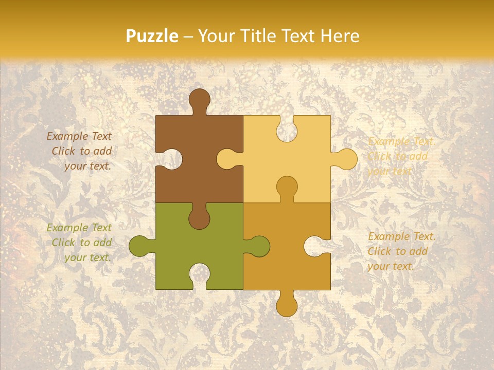 Wallpaper Ornament Texture PowerPoint Template