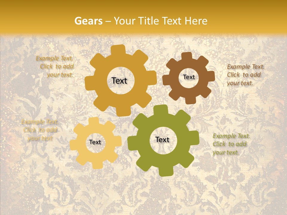 Wallpaper Ornament Texture PowerPoint Template