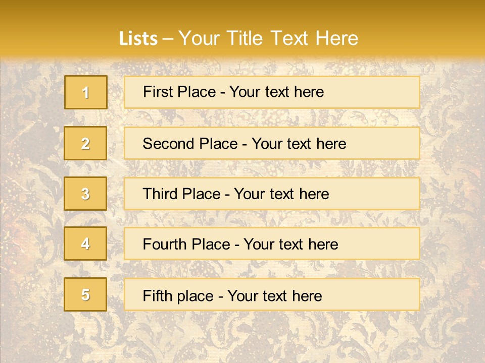 Wallpaper Ornament Texture PowerPoint Template