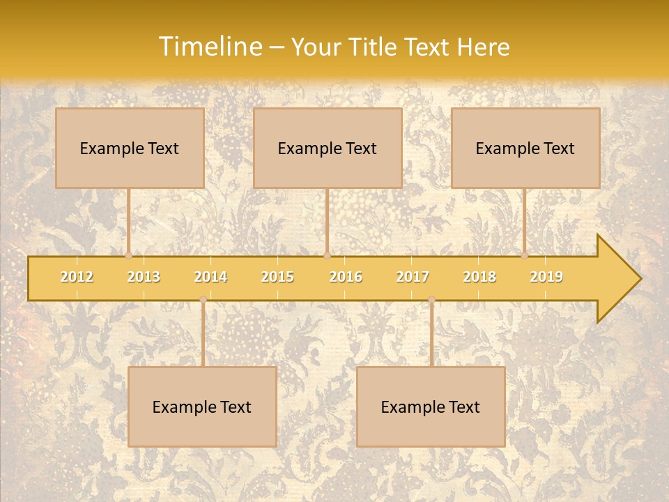 Wallpaper Ornament Texture PowerPoint Template